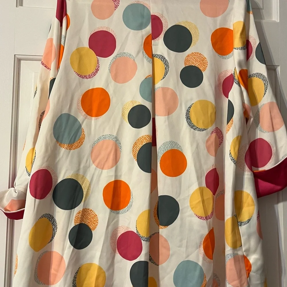 IC COLLECTION Pastel Polka Dot Blouse - Picture 5 of 5